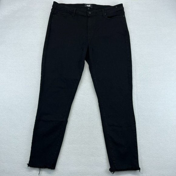 PAIGE Denim - Paige Jeans Womens 34 Black Skinny HOXTON Ankle Stretch